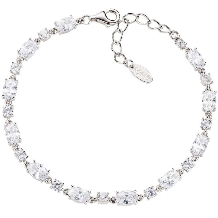 Amen Oval Cut Tennis Bracelet - BT2OVBBBZ16