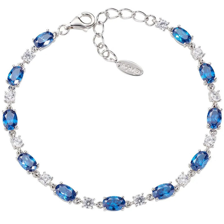 Amen Oval Cut Tennis Bracelet - BT2OVBBLBZ16