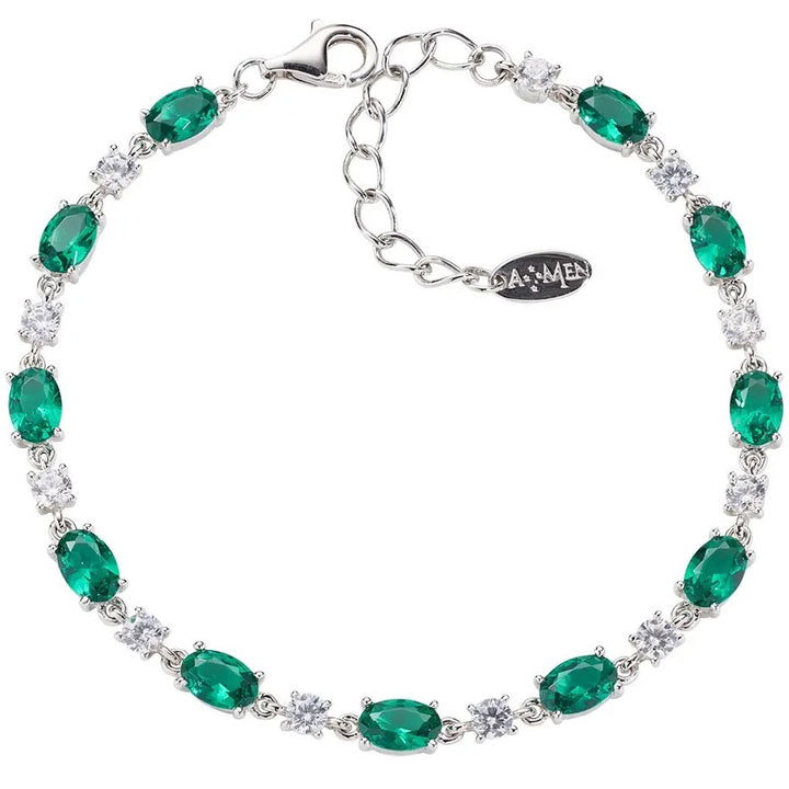 Amen Bracelet Tennis Ovale - BT2OVBVBZ16