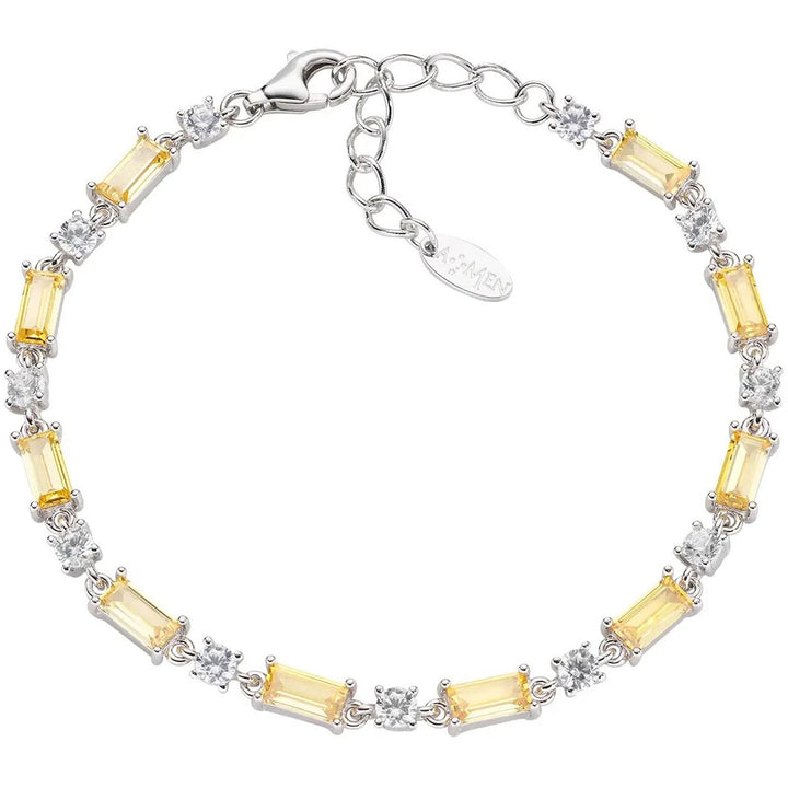 Amen Baguette Cut Tennis Armband - BT2REBGBZ16