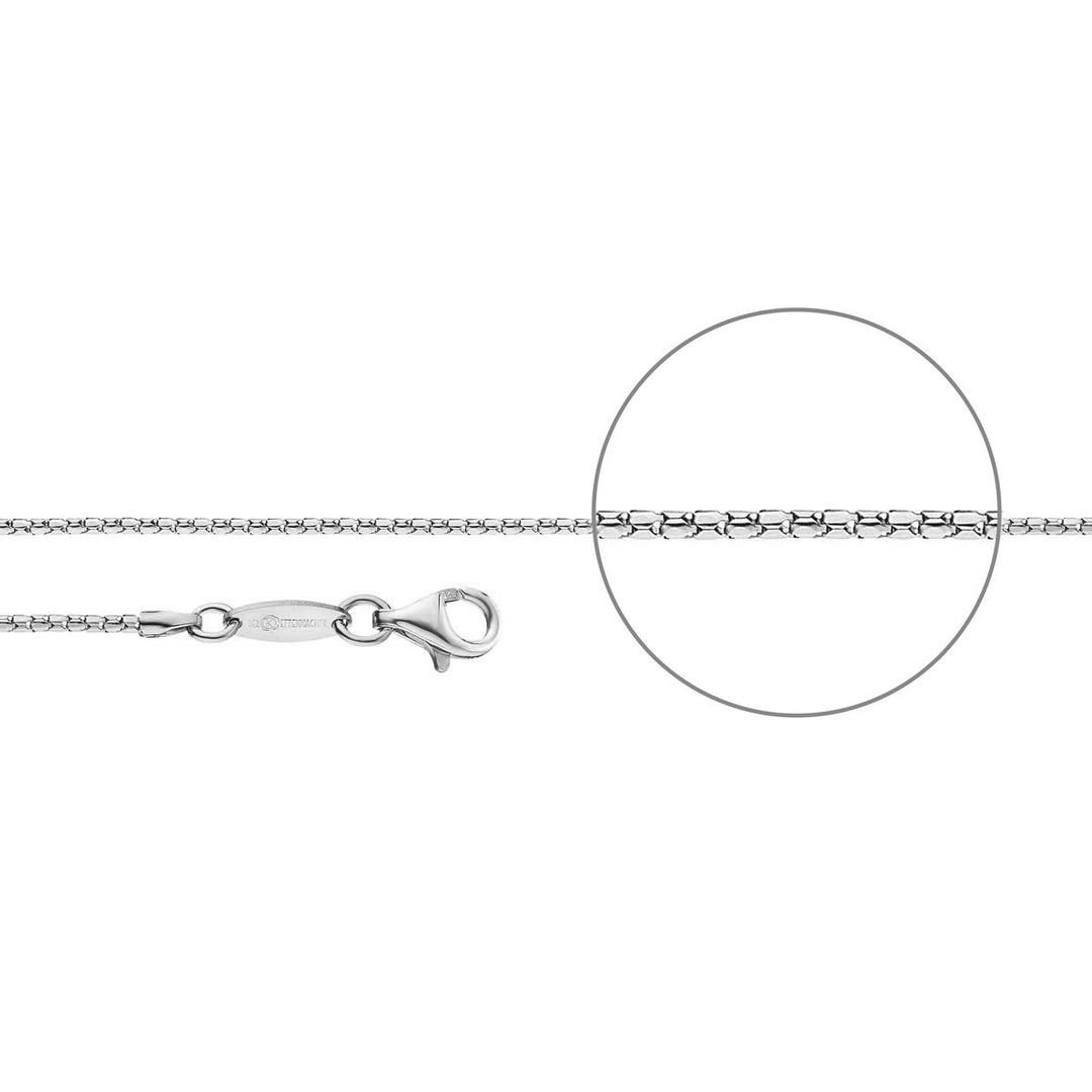 Der Kettenmacher Koreanerkette Silber Diamantiert