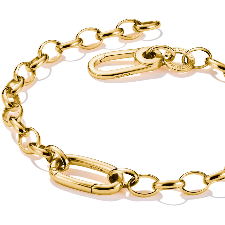 Thomas Sabo Charm-Armband mit einem Connect Link vergoldet - C1202-413-39