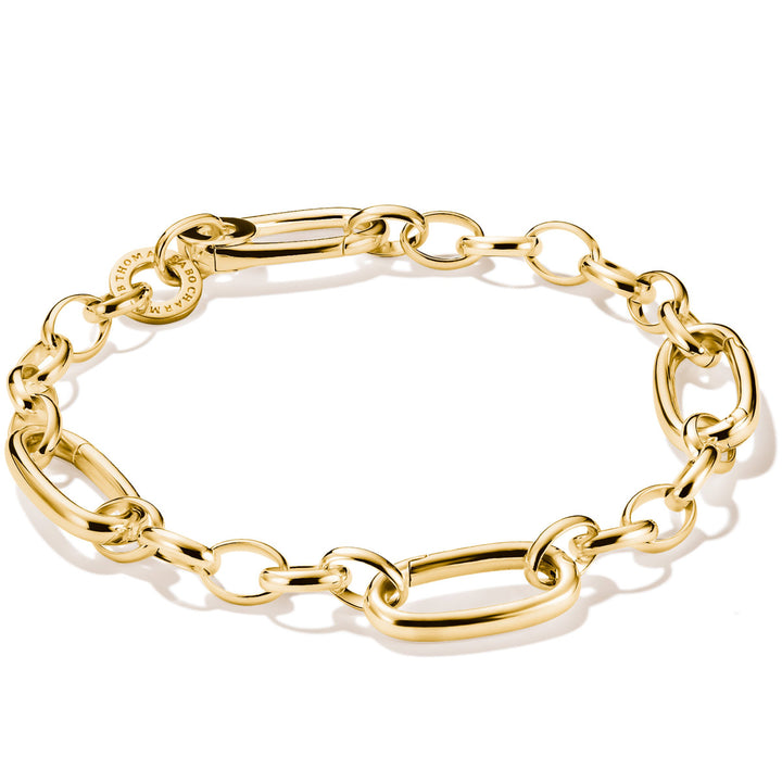 Thomas Sabo Charm-Armband mit drei Connect Links vergoldet - C1203-413-39