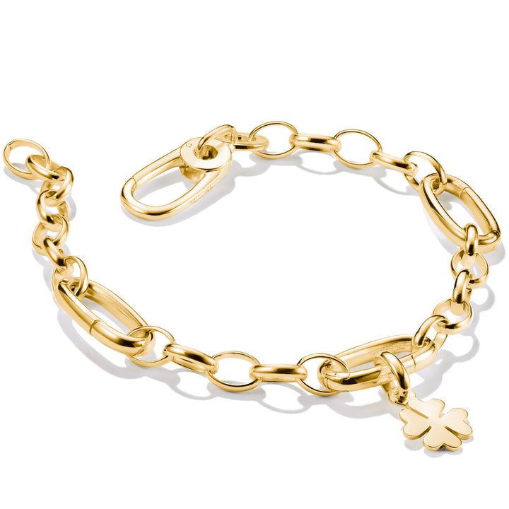 Thomas Sabo Charm-Armband mit drei Connect Links vergoldet - C1203-413-39
