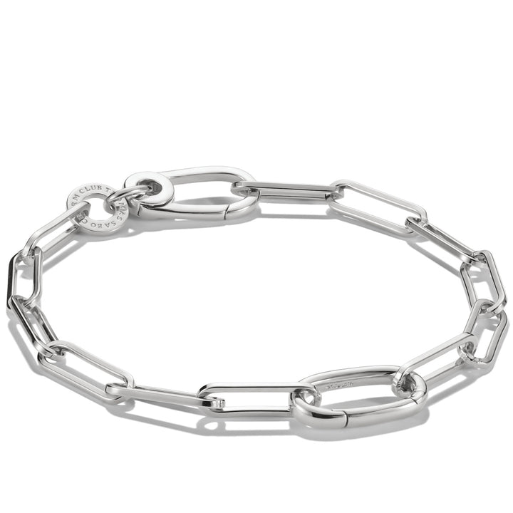 Thomas Sabo Charm Bracelet Paperclip with a Connect Link Silver - C1205-001-21