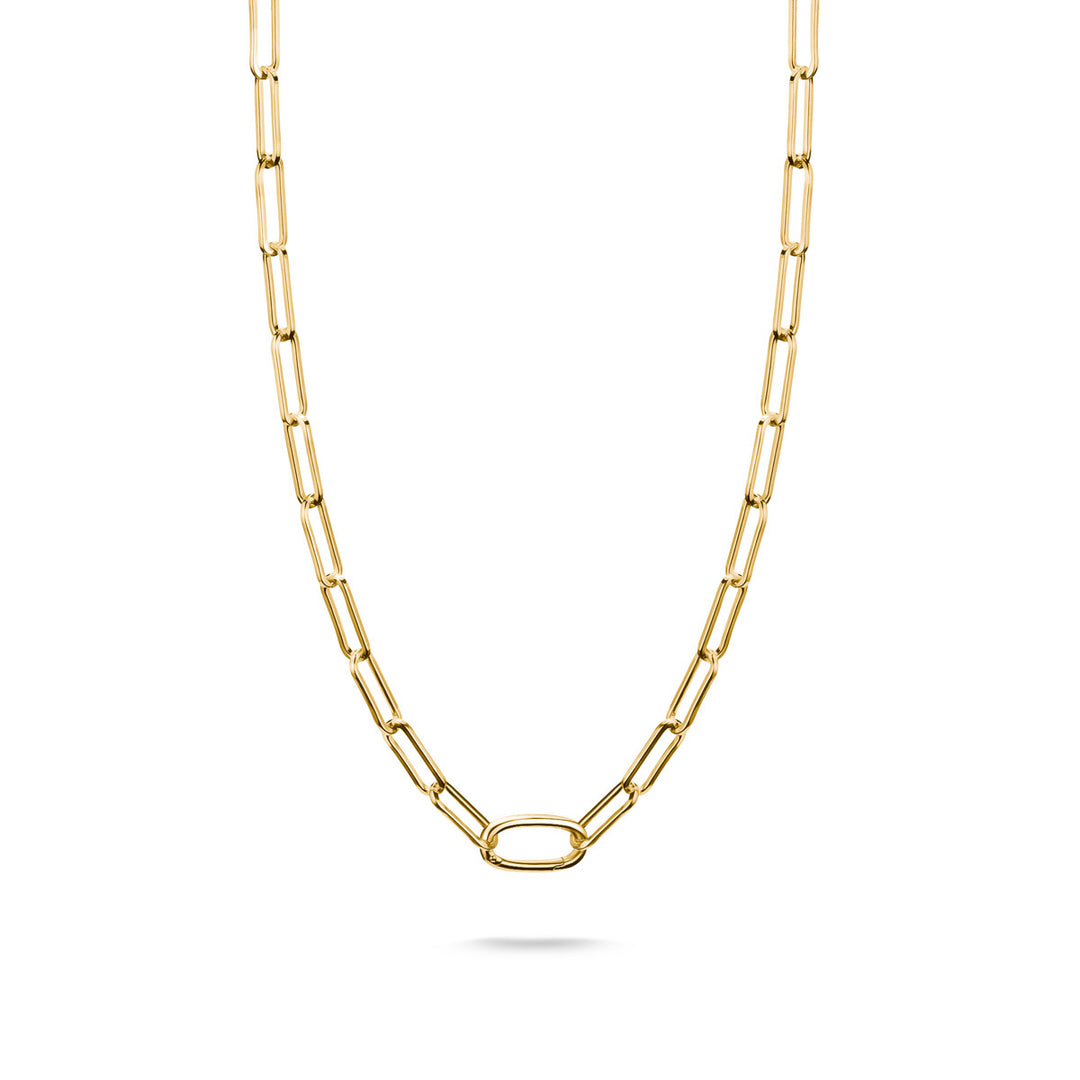 Collana Charm Thomas Sabo Paperclip con un Connect Link dorato - C1207-413-39-L50
