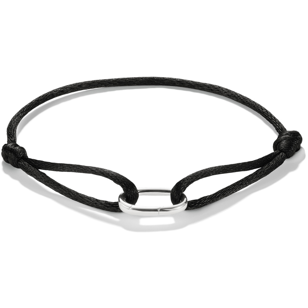 Thomas Sabo Textilarmband schwarz Connect Silber - C1210-001-11-L24V