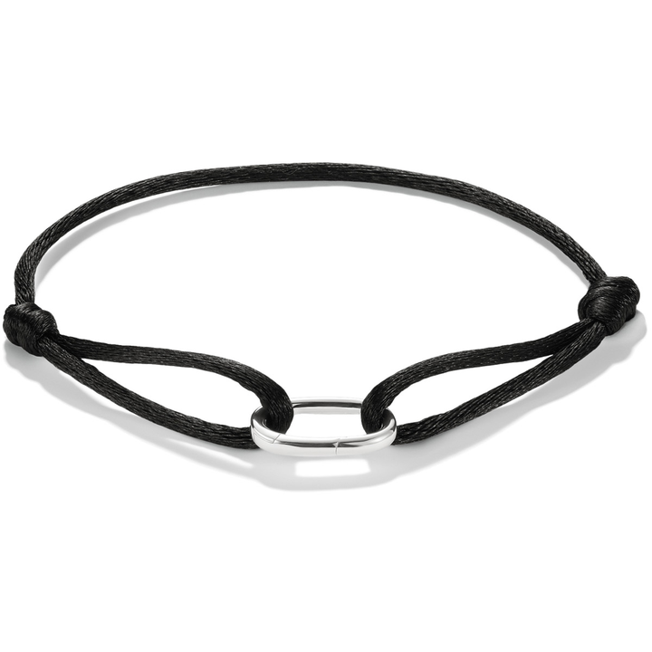Thomas Sabo Textilarmband schwarz Connect Silber - C1210-001-11-L24V