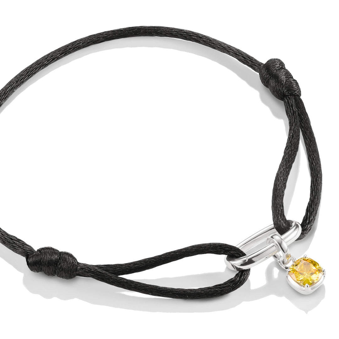 Thomas Sabo Textilarmband schwarz Connect Silber - C1210-001-11-L24V