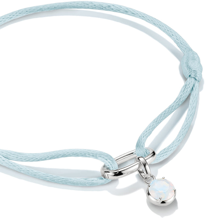 Thomas Sabo Textilarmband türkis Connect Silber - C1210-001-17-L24V