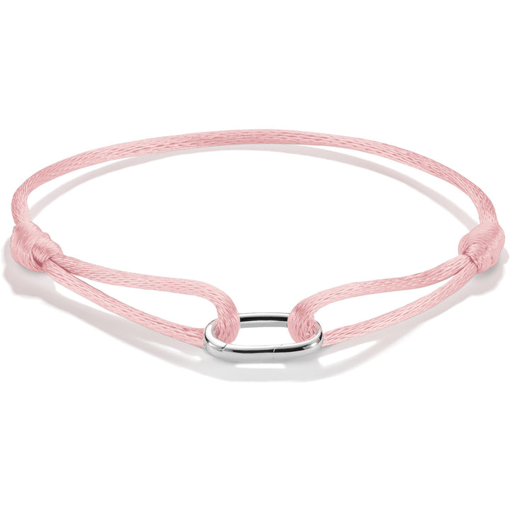 Thomas Sabo Textilarmband pink Connect Silber - C1210-001-9-L24V