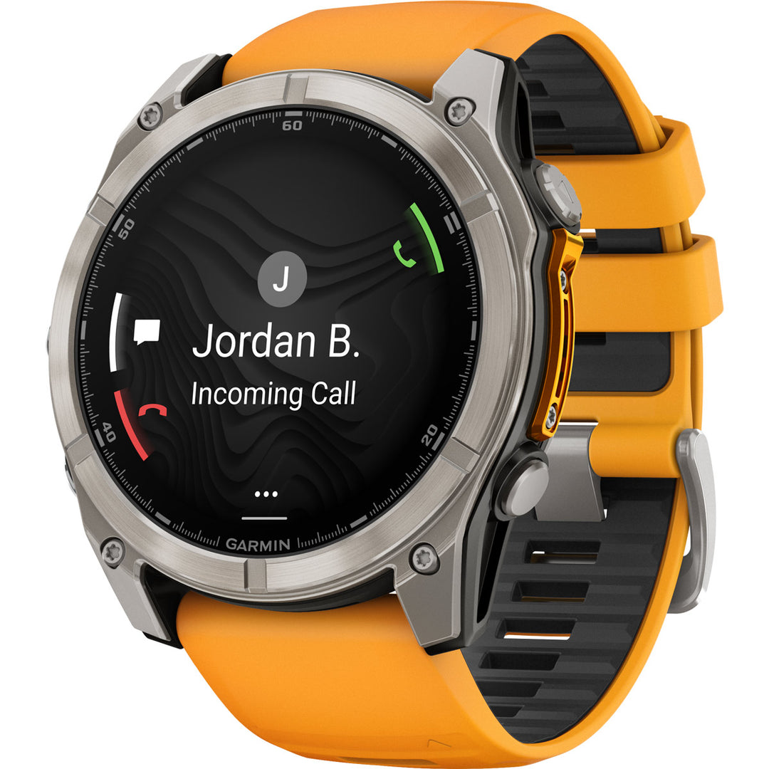 Garmin Fenix 8 Amoled Sapphire Titanium Orange Spark (51 mm) - 010-02905-11
