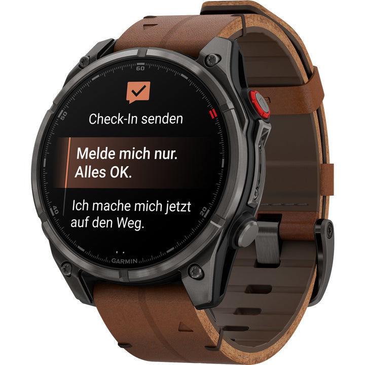 Garmin Fenix 8 Pro Amoled Sapphire Carbon Grey Chestnut (47 mm) - 010-03198-40