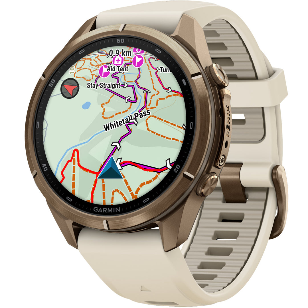 Garmin Fenix 9 Pro inReach Amoled Autumn Gold Titanium Cream (43 mm) - 010-04335-21