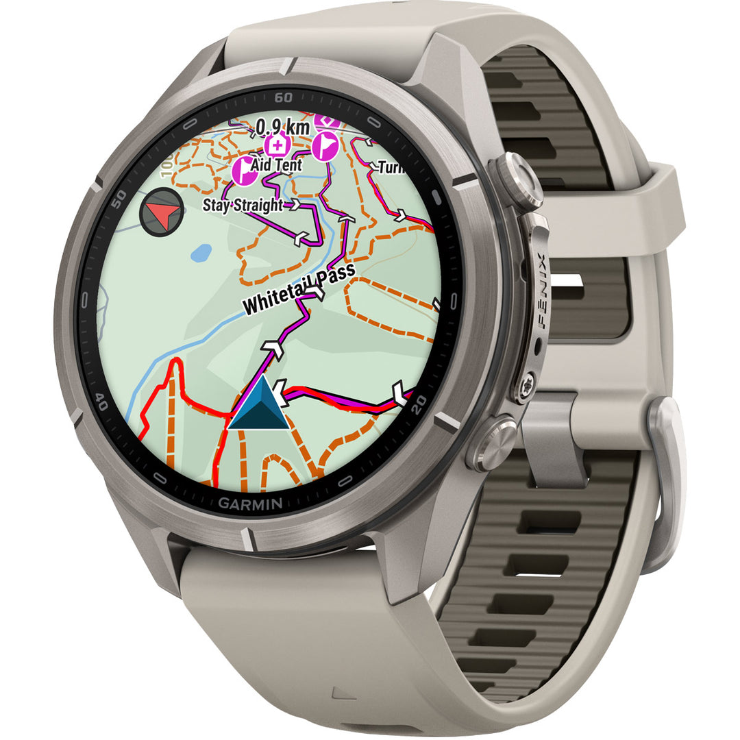 Garmin Fenix 9 Pro inReach Amoled Titanium Fog Gray (43 mm) - 010-04335-81