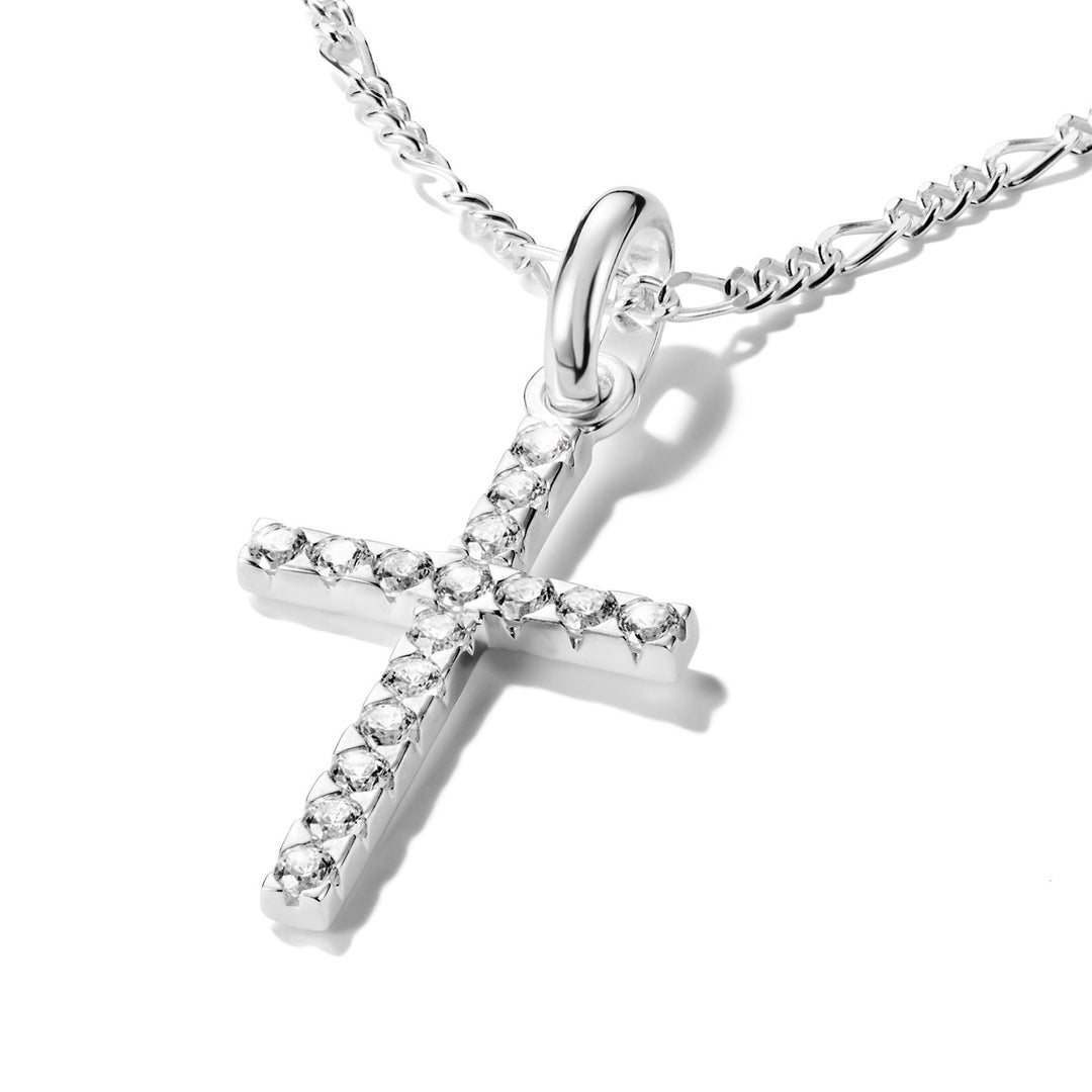 Thomas Sabo Charm-Anhänger Kreuz mit Steinen Connect Silber - CC1203-051-14