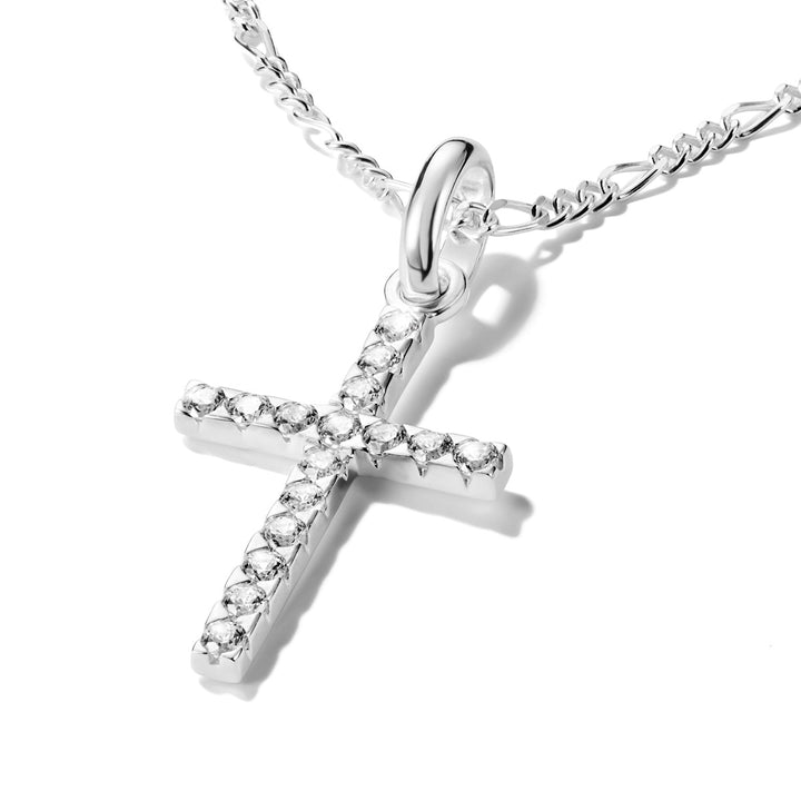 Thomas Sabo Charm-Anhänger Kreuz mit Steinen Connect Silber - CC1203-051-14