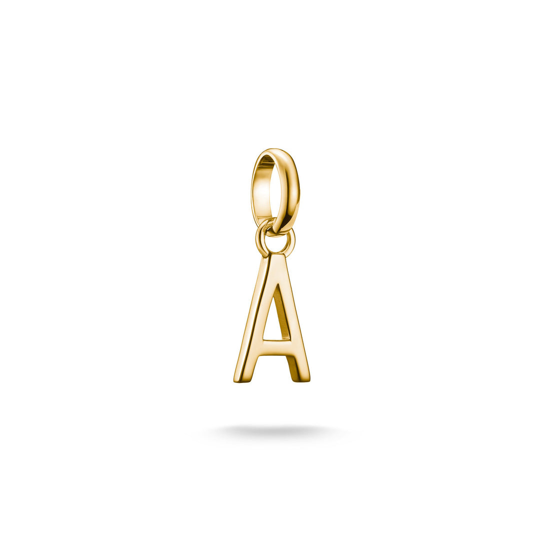 Thomas Sabo Charm-Anhänger Buchstabe A Connect vergoldet - CC1207-413-39