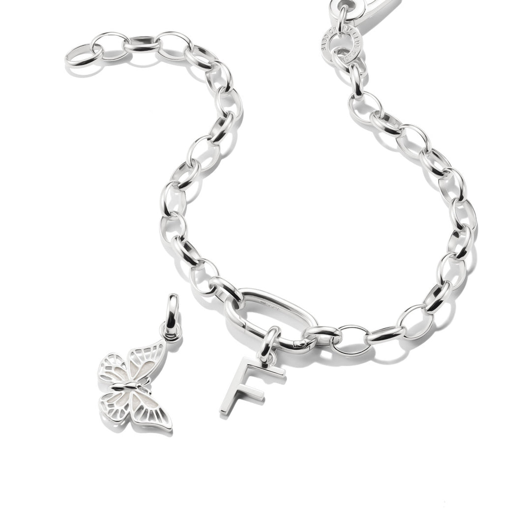 Thomas Sabo Charm-Anhänger Buchstabe F Connect Silber - CC1212-001-21