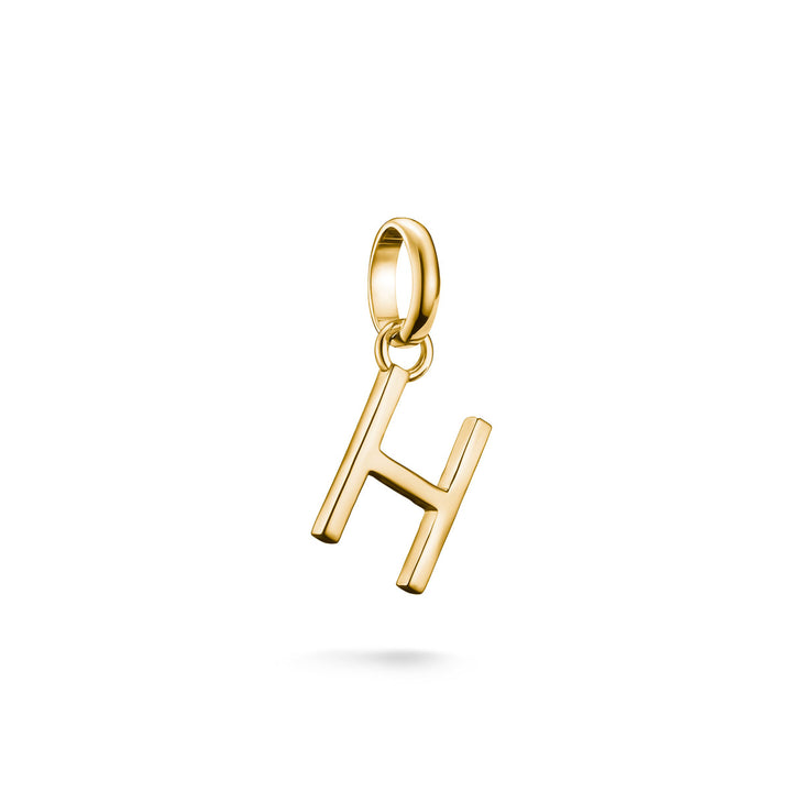 Thomas Sabo Pendentif Charm lettre H Connect plaqué or - CC1214-413-39