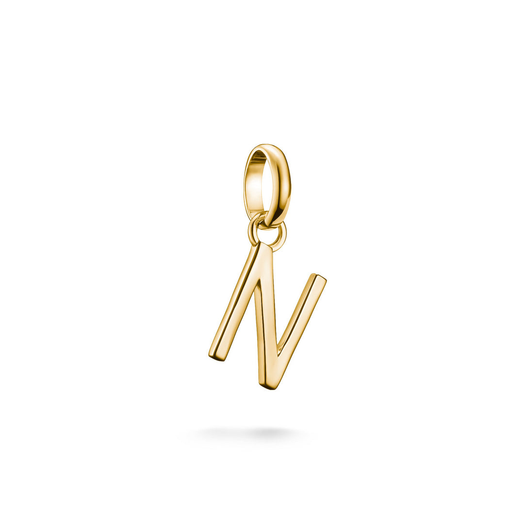 Thomas Sabo Charm-Anhänger Buchstabe N Connect vergoldet - CC1220-413-39