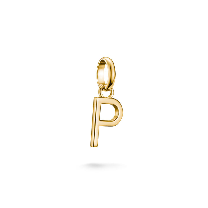 Thomas Sabo Charm Pendant Letter P Connect gold plated - CC1222-413-39