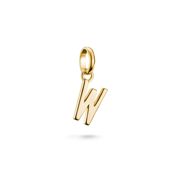 Thomas Sabo Charm-Anhänger Buchstabe W Connect vergoldet - CC1229-413-39