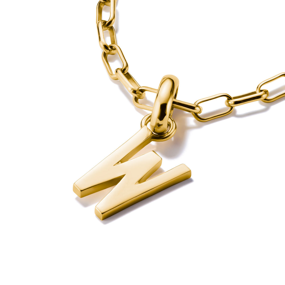 Thomas Sabo Charm-Anhänger Buchstabe W Connect vergoldet - CC1229-413-39