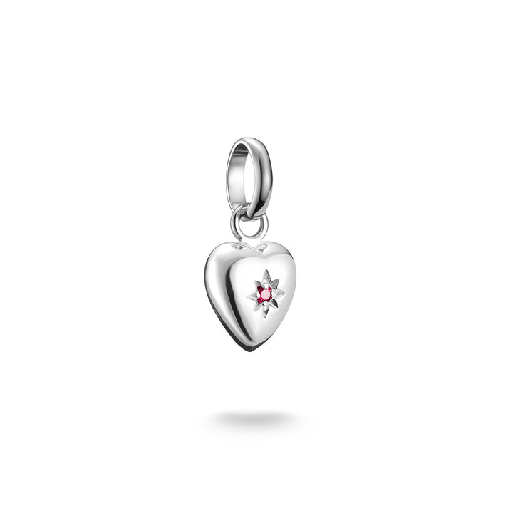 Thomas Sabo Pendentif Charm cœur avec étoile Connect argent - CC1234-011-10