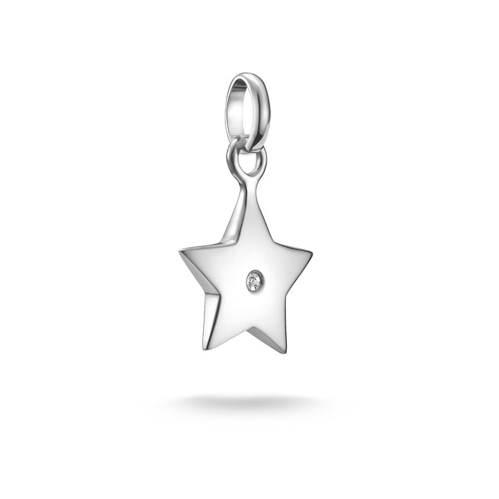Thomas Sabo Charm-Anhänger Stern mit weissem Stein Connect Silber - CC1238-051-14