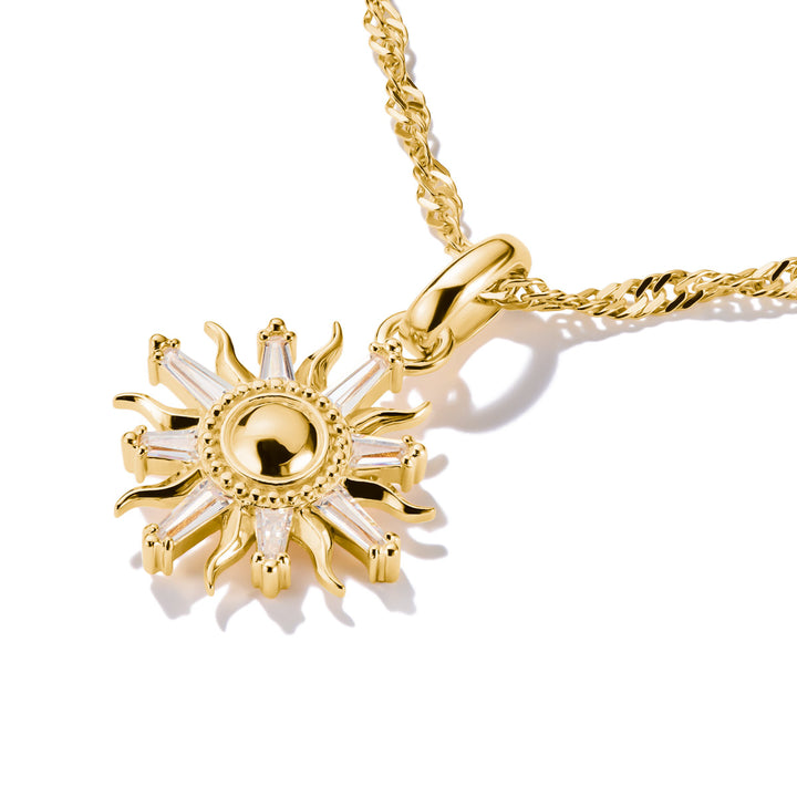 Thomas Sabo Charm-Anhänger Sonne mit Steinen Connect vergoldet - CC1246-414-14