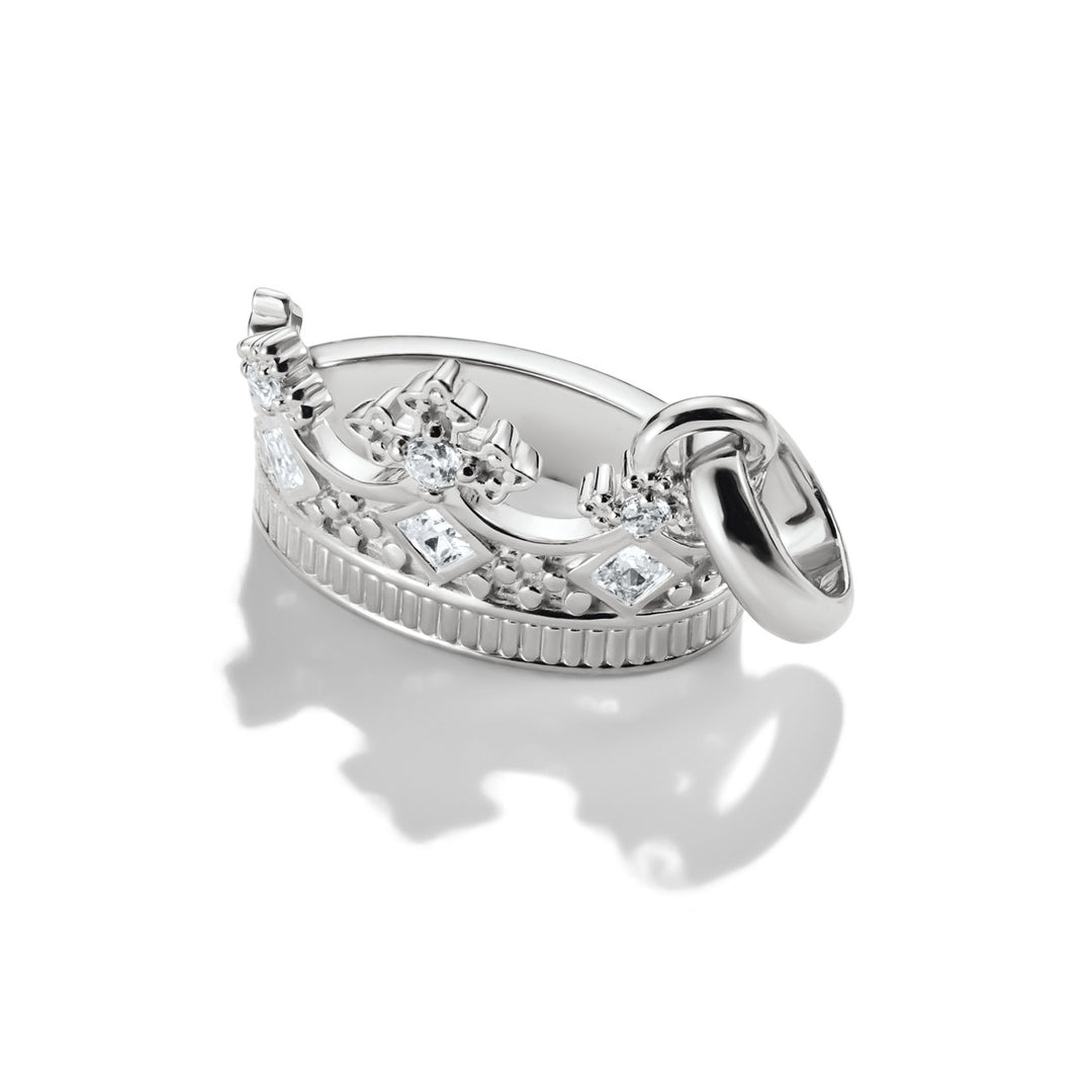Thomas Sabo Charm-Anhänger Krone mit Steinen Connect Silber - CC1247-051-14
