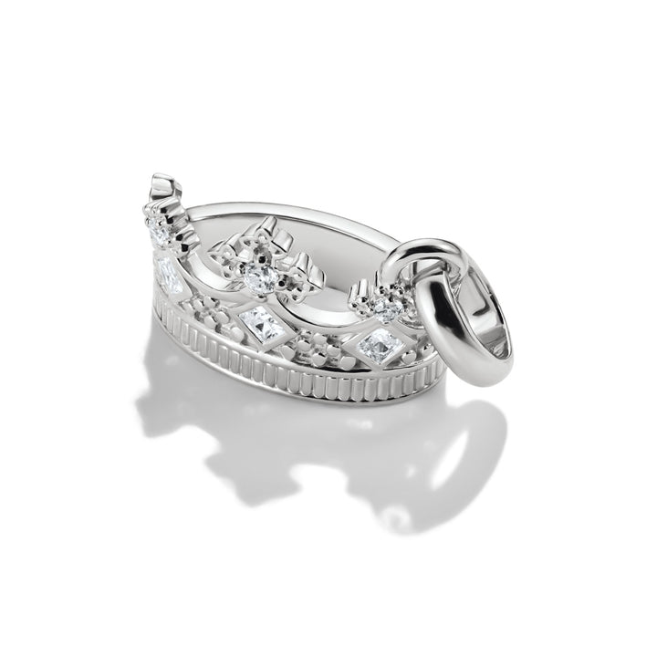 Thomas Sabo Charm-Anhänger Krone mit Steinen Connect Silber - CC1247-051-14