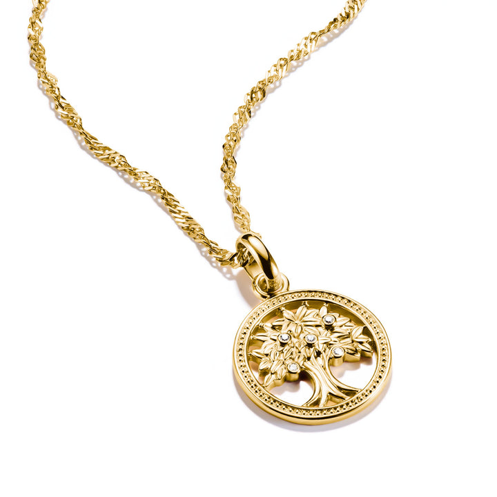 Thomas Sabo Charm-Anhänger Tree of Love mit Steinen Connect vergoldet - CC1262-414-14