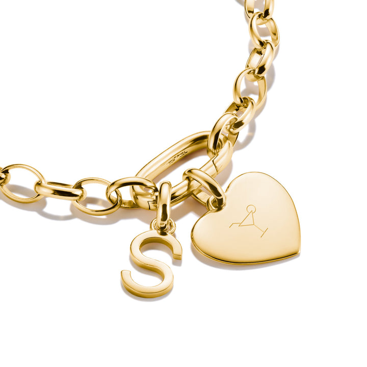 Thomas Sabo Charm-Anhänger Herz Connect vergoldet - CC1272-413-39