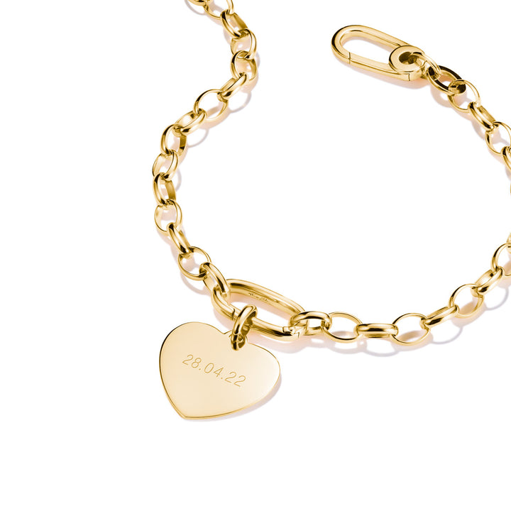 Thomas Sabo Charm-Anhänger Herz gross Connect vergoldet - CC1274-413-39