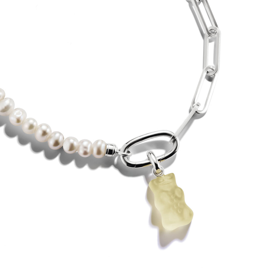 Thomas Sabo Charm-Goldbären-Anhänger in Weiss Connect Silber - CC1275-017-14