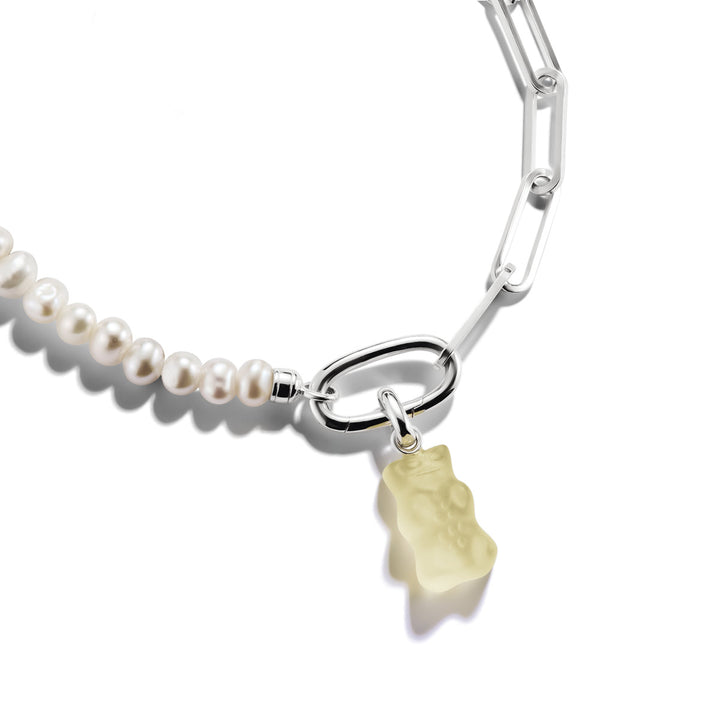 Thomas Sabo Charm-Goldbären-Anhänger in Weiss Connect Silber - CC1275-017-14