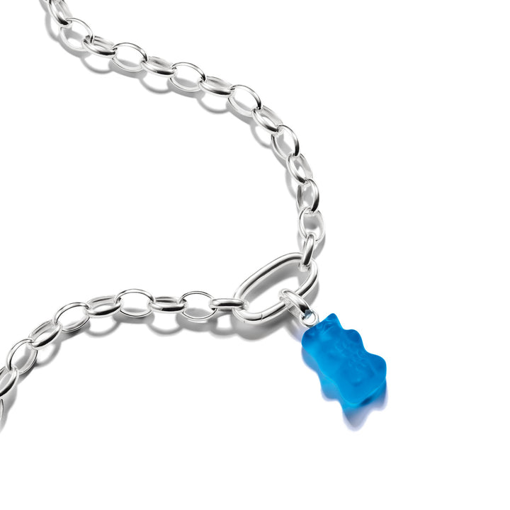 Thomas Sabo Charm-Goldbären-Anhänger in Blau Connect Silber  - CC1275-017-1