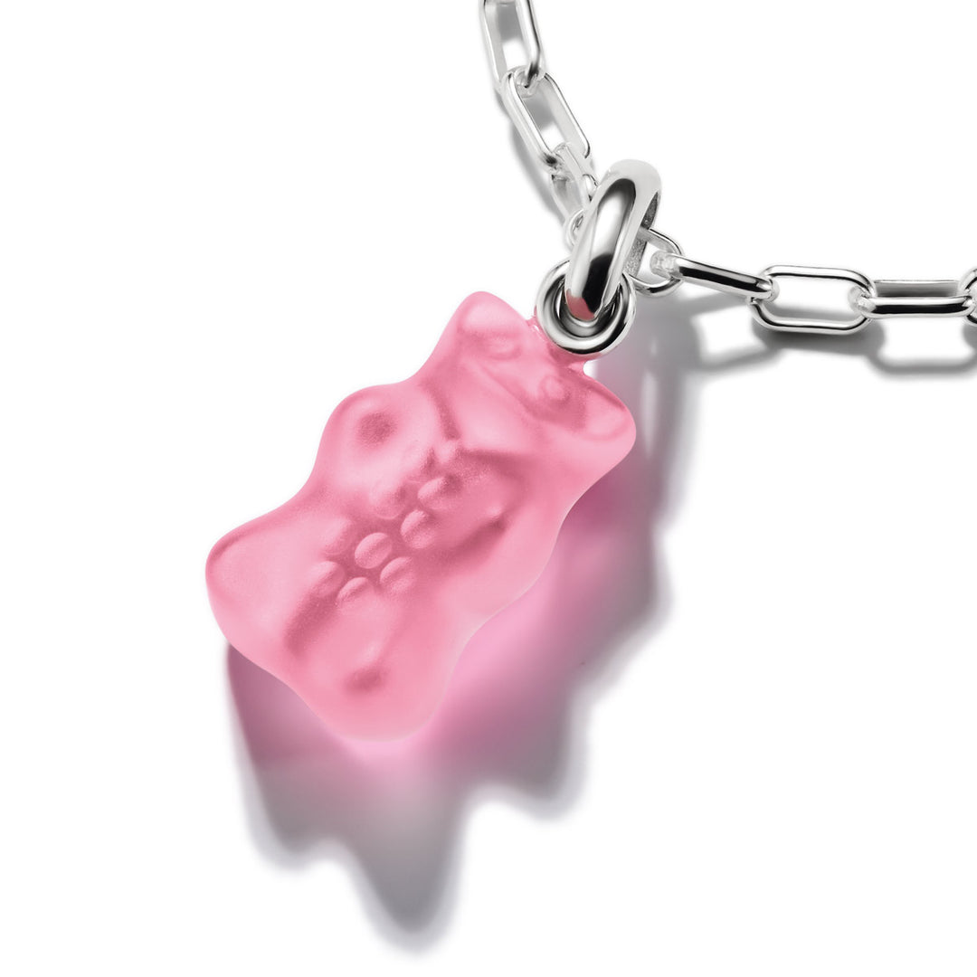 Thomas Sabo Charm-Goldbären-Anhänger in Pink Connect Silber - CC1275-017-9