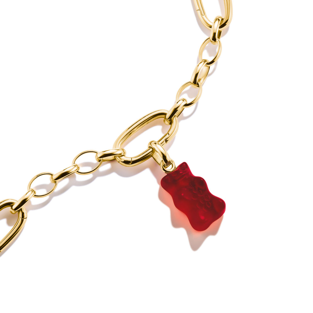 Thomas Sabo Charm-Goldbären-Anhänger in Rot Connect vergoldet - CC1275-413-10