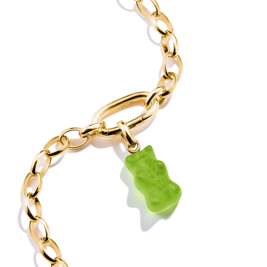 Thomas Sabo Charm-Goldbären-Anhänger in Grün Connect vergoldet - CC1275-413-6