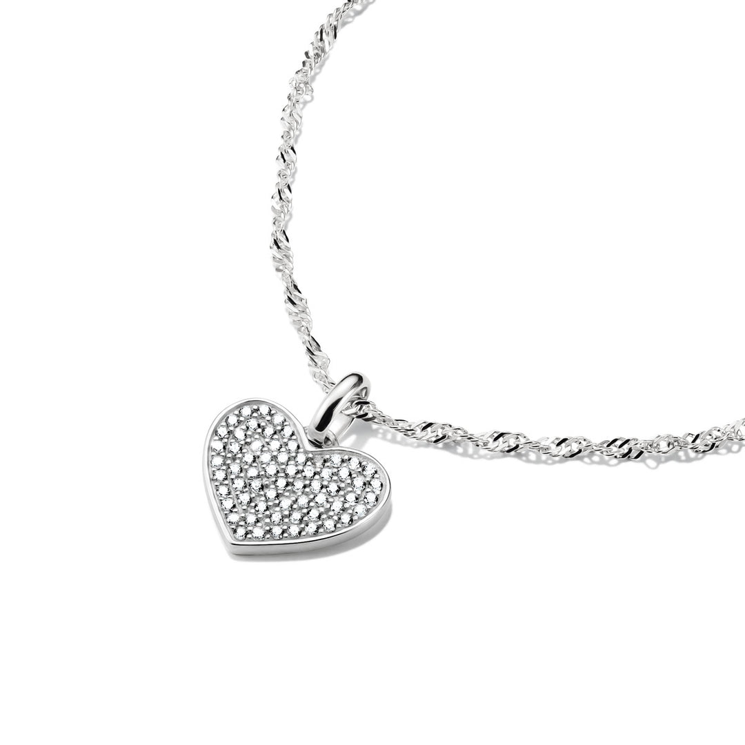 Thomas Sabo Charm-Anhänger Pavé Herz Connect Silber - CC1277-051-14
