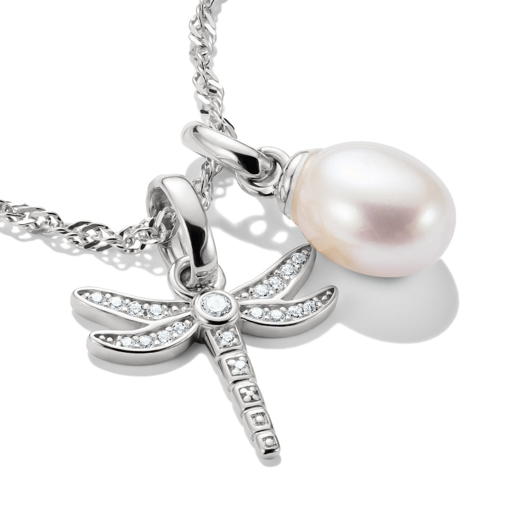 Thomas Sabo Charm-Anhänger Süsswasserzuchtperle Connect Silber - CC1282-082-14