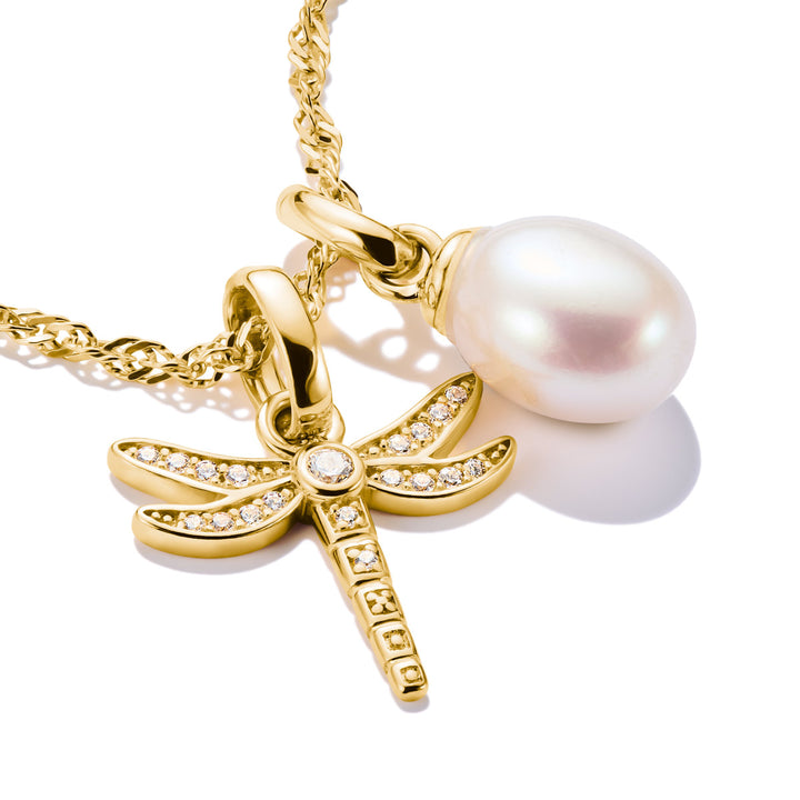 Thomas Sabo Charm-Anhänger Süsswasserzuchtperle Connect vergoldet - CC1282-430-14