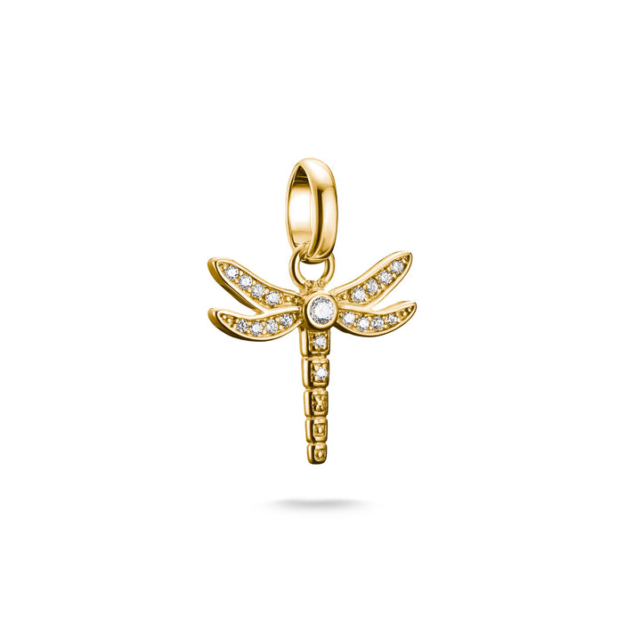 Thomas Sabo Charm-Anhänger Libelle mit Steinen Connect vergoldet - CC1285-414-14