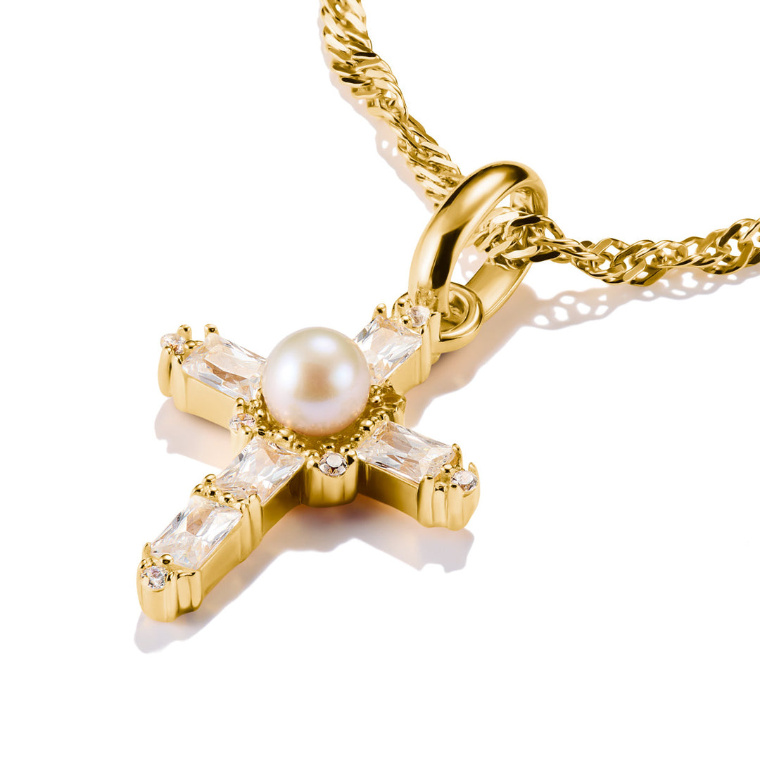 Thomas Sabo Charm-Anhänger Vintage Kreuz Connect vergoldet - CC1287-445-14