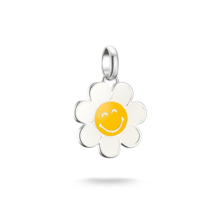 Thomas Sabo Smiley World Daisy Pendentif Charm Connect Argent - CC1291-664-4