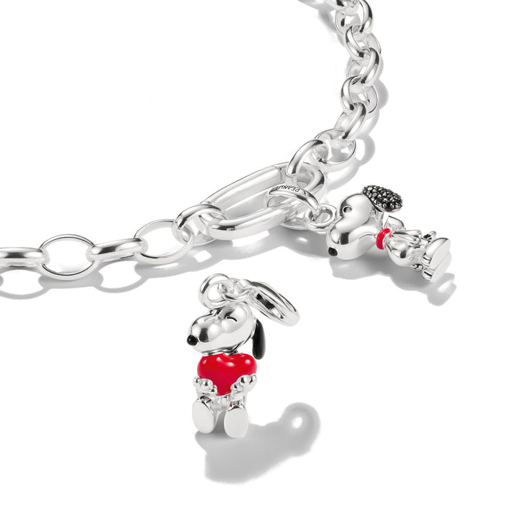 Thomas Sabo Charm-Anhänger Snoopy Pavé PEANUTS Connect Silber - CC1310-691-11