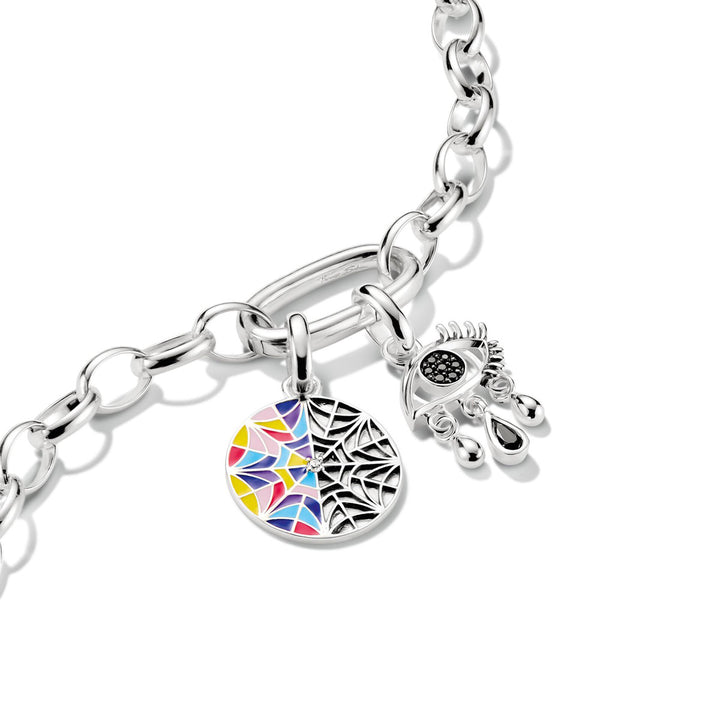Thomas Sabo Charm-Anhänger Wednesday Fenster Emaille Connect Silber - CC1314-691-7